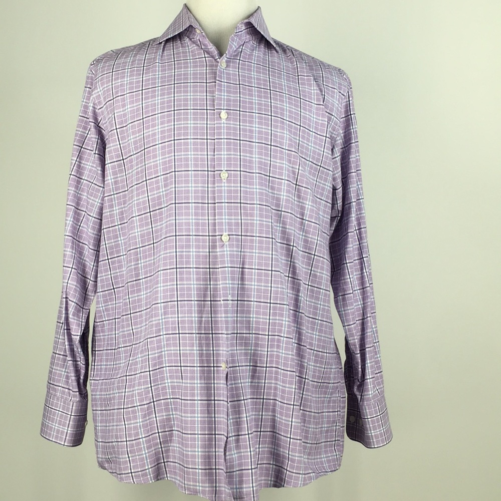 Hugo Boss Mens Sharp Fit Dress Shirt Size L